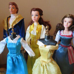 Disney Beauty and the Beast Dolls Set of 3